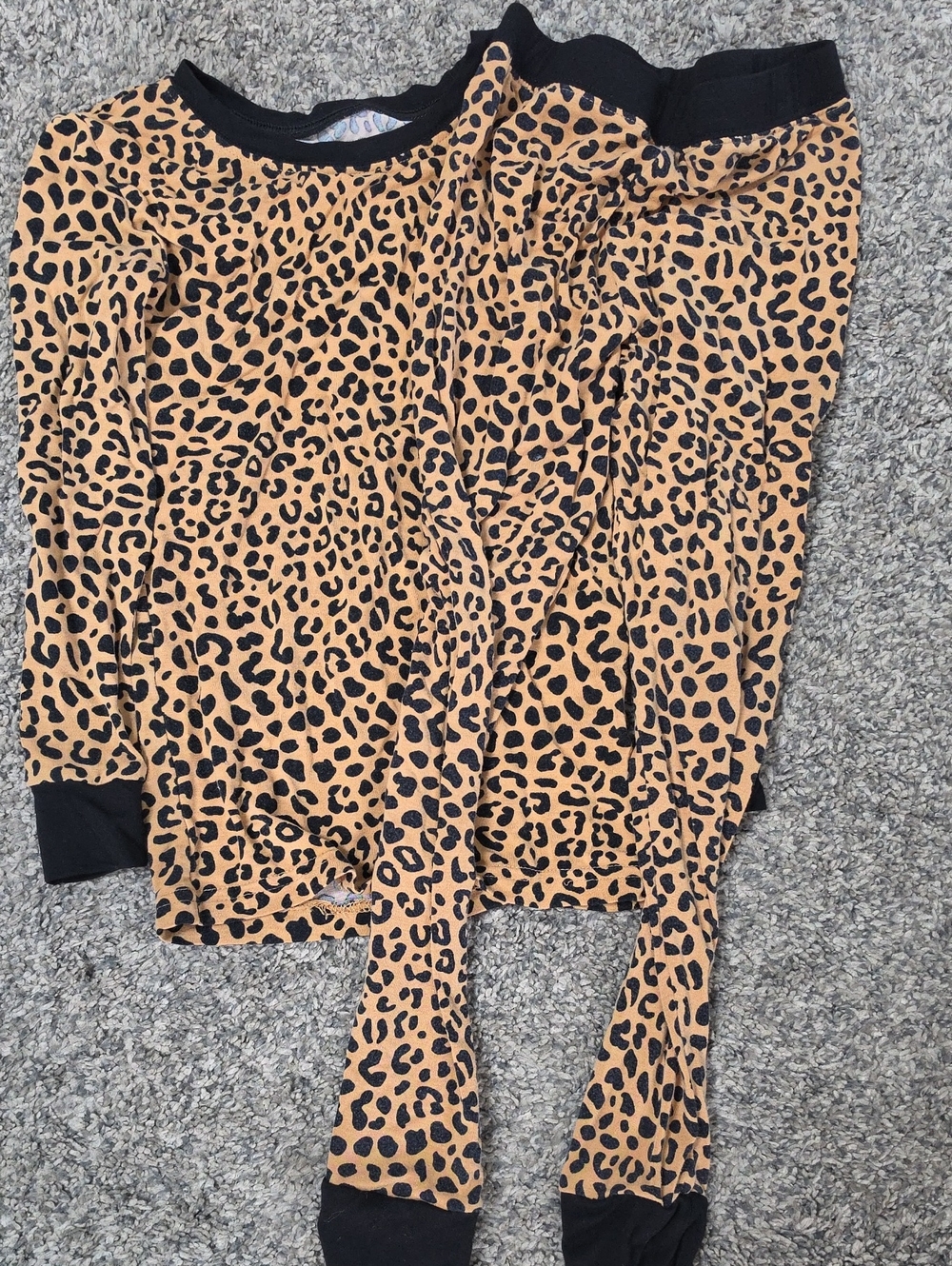 little sleepies Two-Piece Bamboo Viscose Pajama Set Leopard Baby 4t